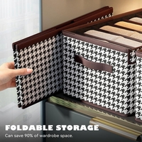 Cutie De Depozitare, Flippy, Pentru Haine, Lenjerie, Sosete Si Sutiene, Material Textil, 9 Compartimente, 44x30x20 cm, Culoare Alb-Negru