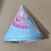 Set 6 Coifuri Gender Reveal, Vafy, Girl or Boy, din Carton, 20 x 14 cm, Roz/Albastru