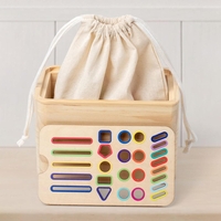 Jucarie de Sortare, Flippy, din Lemn, +36 Luni, Tip Montessori, Multicolor