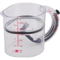 Cana de Masurat, Vafy, cu Maner, Reglabila, din ABS si Silicon, 250 ml, Transparent