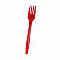 Set 16 Furculite de Unica Folosinta, Flippy, din Plastic, 15 cm, Rosu