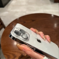 Husa protectie Vafy pentru Apple iPhone 13 Pro Max, MagSafe Silicone, Protectie si folie camera inclusa, protectie camera, Transparent