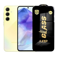 Folie de Protectie pentru Samsung Galaxy A55, Vafy, Sticla Securizata ESD, Margini Negre, Rezistenta la Zgirieturi, Antistatica, 0.35 mm, Transparenta
