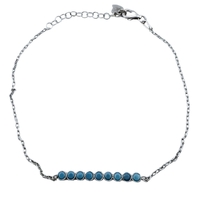 Bratara pentru Dame, Jolie Silver, Argint 925, Model Tenis cu 9 Pietre, Ajustabila, 2.12 gr, Argintiu