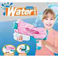 Pistol cu Apa pentru Copii, Rezervor, Pentru Piscina/Plaja, Flippy, 6ani+, Quick Fill, Roz, 600ML