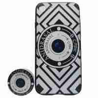 Husa Apple iPhone X/XS Multicolor Model Camera Foto + Popsocket inclus