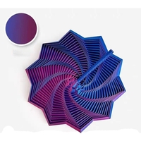 Jucarie Decompresie, Flippy, Model Stea 3D, DuoChrome, Maner Spirala, Turn Magic Geometric, Multiple Forme, Anti-stress, 17 cm, Albastru/Violet