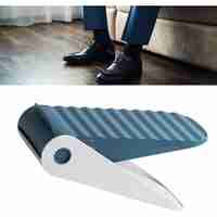 Suport pentru Pantofi, Flippy, cu Două Straturi, Organizator, Antiderapant și Durabil, Inălțime Reglabilă, 25.5x11x7.5 cm, Albastru, 150 g