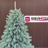 Brad artificial Christmas Deluxe by Sersimo, Laponia Select argintiu, integral 3D, 230cm