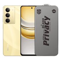 Folie de Protectie pentru Realme 14x, Vafy, Sticla Securizata ESD Antistatica, Super-X Privacy OG, Margini Negre, 0.30 mm, Transparent Inchis
