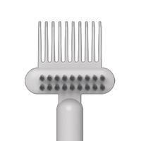 Perie pentru Curatarea Parului, Flippy, din Plastic, 16 x 5 cm, Alb