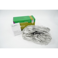 Sectiune Instalatie de Craciun Vafy, Tip Plasa, 320 LED-uri, 3 m x 3 m, 8 jocuri de lumini, Interconectabila, Fir transparent, Alb cald
