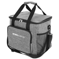 Geanta termoizolanta 18L, cu buzunare exterioare si curea reglabila, 29x23x27 cm, gri