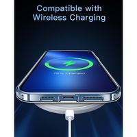 Husa de Protectie, Vafy, pentru Apple iPhone 16 Plus, MagSafe, TPU, Antisoc, Rezistenta la Impact, Protectie Camera, Transparent