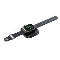 Incarcator Wireless pentru Smart iWatch, Vafy, Compatibil cu Apple iWatch 1/9, Magnetic Charger, Interfata TYPE-C, 3W, 7.5 x 7.5 x 1.2 cm, Pliabil, Negru