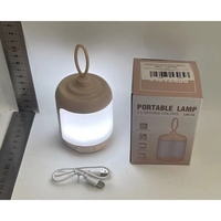 Mini Lampa LED de Camping, Vafy, pentru Aer Liber, Reincarcabila USB Type C, 3 Trepte de Lumina, Portabila, 13.8 x 6.5 cm, 5V, Alb