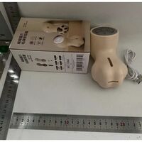 Aparat pentru Curatat Scame, Par Si Praf, Vafy, Pentru Diferite Tipuri De Material, Incarcare USB Type-C, Model Labuta de Pisica, 14x7x7.5 cm, Maro