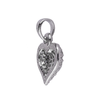 Pandantiv Inima cu Pietre, Argint 925, 1.63 g