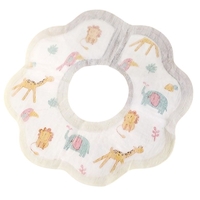 Set 10 Bavete de Unica Folosinta, Flippy, Model Animalute, pentru Bebelusi, Alb Gri