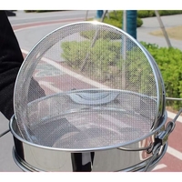 Strecuratoare Apicola, Flippy, din Inox, Dubla, Filtrare Miere, 25 x 25 x 10 cm, Gri