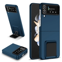 Husa de protectie Vafy, Pliere Tridimensionala, Multifunctionala, PC, pentru Samsung Galaxy Z Flip 3 , Albastru