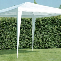 Cort pavilion de gradina, 300x300 cm, impermeabil cu rezistenta UV, alb
