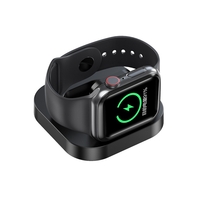 Incarcator Wireless pentru Smart iWatch, Vafy, Compatibil cu Apple iWatch 1/9, Magnetic Charger, Interfata TYPE-C, 3W, 7.5 x 7.5 x 1.2 cm, Pliabil, Negru