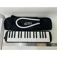 Muzicuta Melodica 32 Clape, Flippy, din ABS, pentru Incepatori, 45 x 13 x 7 cm, Include Husa si Suflator, Negru
