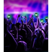 Folie de Sticla Securizata pentru Apple iPhone 15 Pro Max, Flippy, Luminous, Margine Fosforescenta Neon din Silicon, Mat, Anti-Amprenta, Protectie Completa, 9H, Alb