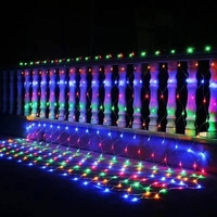 Instalatie Craciun, Tip Plasa, 9 m x 1.5 m, 720 LED-uri, Multicolor, 8 jocuri de lumini, Transformator cu telecomanda, Interconectabila, Prelungitor 3 m inclus, Fir transparent, Vafy