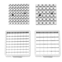 Feliator manual Flippy, pentru cartofi pai si legume, din inox, cu 2 dimensiuni de feliere, 25.5 x 11.7 cm, argintiu