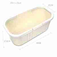 Galeata pentru Mop Plat, Flippy, 45 x 25 x 17.8 cm, Compatibilia cu Mop, 37 x 15 cm, Galben