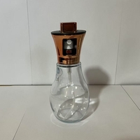 Sticla de ulei cu Pulverizator, Vafy, Sticla pentru Lichide de Bucatarie, Otet, Sos, 16.7 x 5.2 cm, Volum 200 ml, Roz Gold