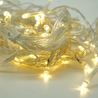 Instalatie Craciun Yoto, Tip Perdea, 2 m x 1 m, 120 LED-uri, Prelungitor 1.5 m, 8 Jocuri de Lumini, Interconectabila, Fir transparent, Interior/Exterior, Alb Cald