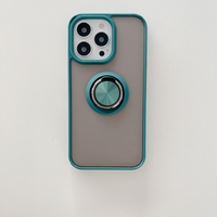 Husa de protectie Vafy compatibila cu Apple iPhone 13,Defender cu prindere inel,Verde