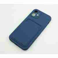 Husa protectie Vafy cu suport card compatibila cu Samsung Galaxy A52 Albastru inchis
