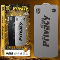 Folie de Protectie pentru Realme 12, Vafy, Sticla Securizata ESD Antistatica, Super-X Privacy OG, Margini Negre, 0.30 mm, Transparent Inchis