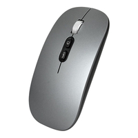 Mouse Wireless Reincarcabil, Vafy, Compatibil Windows/macOS, Bluetooth 5.1 + 2.4GHz, Silentios, DPI 800/1200/1600, Gri Inchis