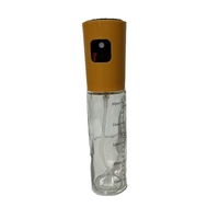 Pulverizator Ulei, Otet, Vafy, din Sticla, 100 ml, Reincarcabil, 18.3 x 4.3 cm, Masura 90 ml, Capac Mat, Galben