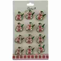 Set 12 Brose Martisor pentru Copii, Jolie, Model Ghiocel cu Motiv Traditional, Multicolor