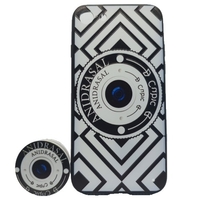 Husa Apple iPhone 6/6S Multicolor Model Camera Foto + Suport inclus