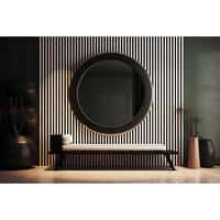 Riflaj MDF decorativ LDA PREMIUM de tip Panou Acustic, Alb Mat, 260x40 cm