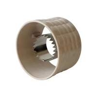 Ustensila pentru Curatare Porumb, Vafy, Diametru 3.6 cm, din Plastic si Otel Inoxidabil, Alb