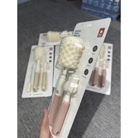 Set 3 Perii de Spalat Biberoane, Vafy, pentru Tetina, Biberon, Pai, Materiale Sigure, fara BPA, Curatare 360°, Roz