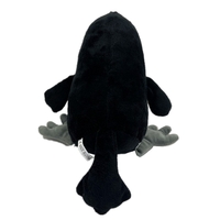 Papusa de Mana pentru Teatru de Papusi, Flippy, din Plus, 30 cm, Model Pasare, Alb/Negru