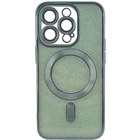 Husa de Protectie 2 in 1, Vafy, pentru Apple iPhone 14 Pro Max, Compatibila MagSafe, Magnetica, cu Protectie Lentila, din TPU, Verde