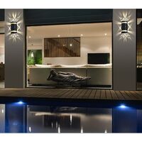 Lampa solara LED decorativa cu lumina bidirectionala Flippy, IP65, 1.2V, 600mah, 15.1 x 9 x 6 cm, material ABS, alb rece