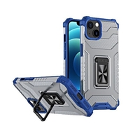 Husa de protectie Vafy compatibila cu Apple iPhone 13 Mini Acrylic Armor cu suport Albastru