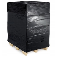 Set 6 Role Folie Stretch Neagra pentru Uz Manual, 1.5kg/Rola, Tub 300 g, Silentioasa si Rezistenta