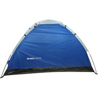 Cort usor de camping 2 persoane, cu plasa tantari, 200x120x100 cm, albastru